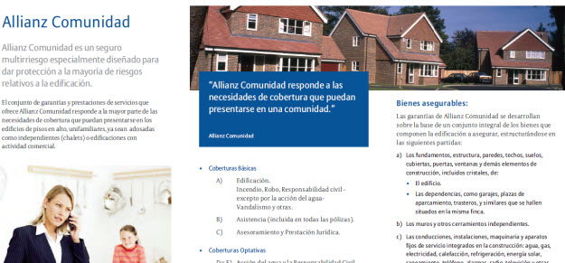 Contratar seguro para comunidades de propietarios con Allianz